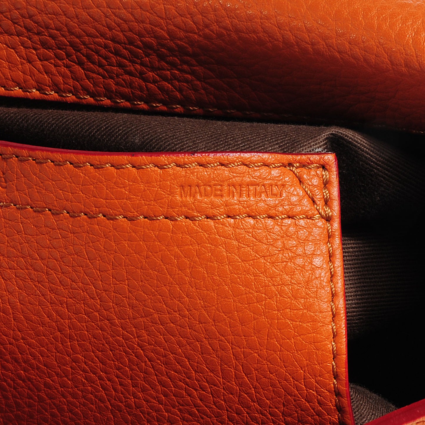 Calfskin Medium Marcie Round Crossbody Bag Indian Summer
