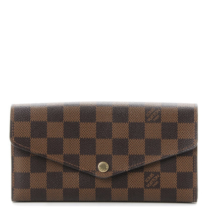 Louis Vuitton Damier Ebene Sarah Wallet NM 1 of 8