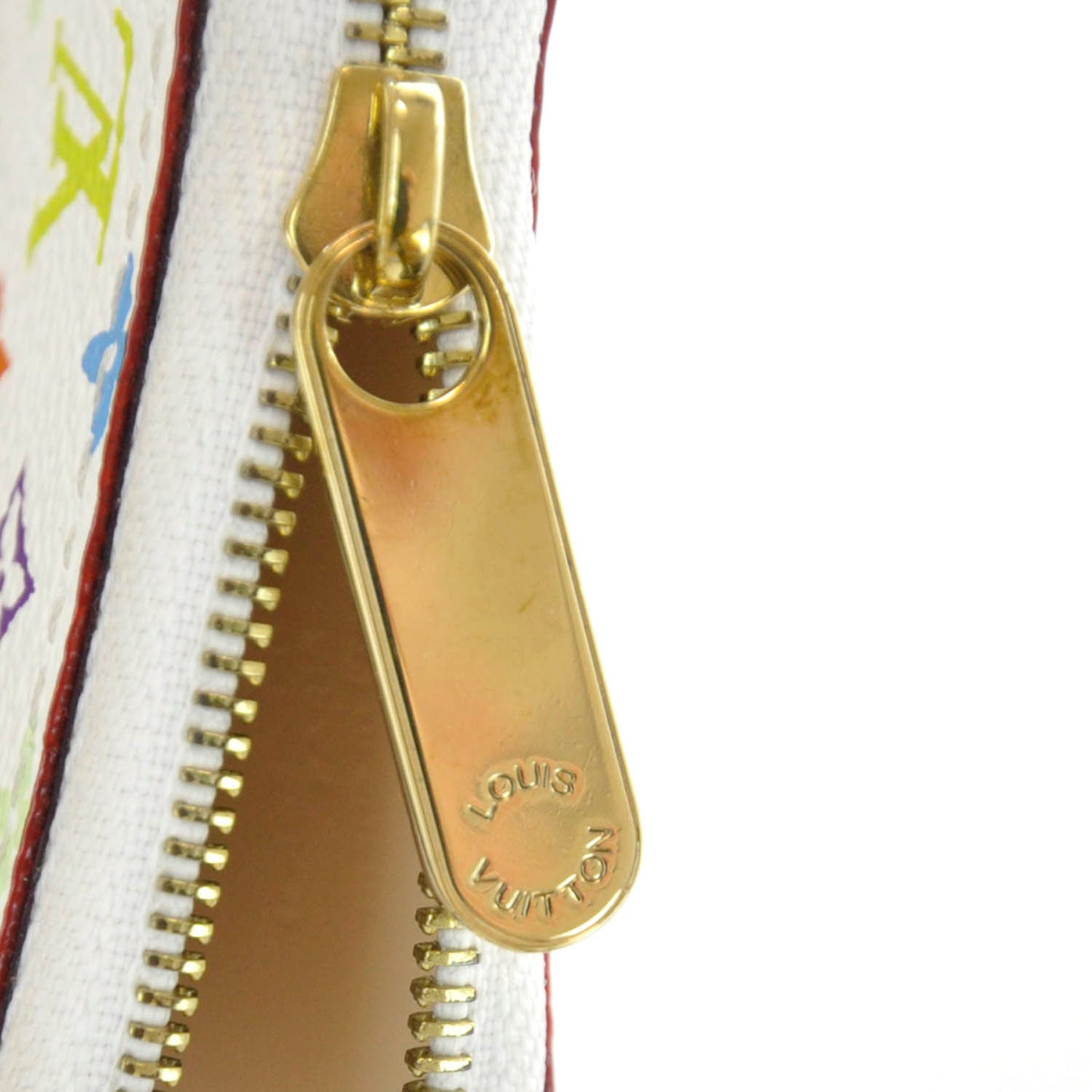 Monogram Multicolor Zippy Coin Purse Compact Wallet White