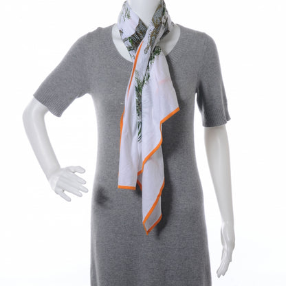 Hermes Cotton Guepards T-Shirt Scarf Blanc 7 of 7