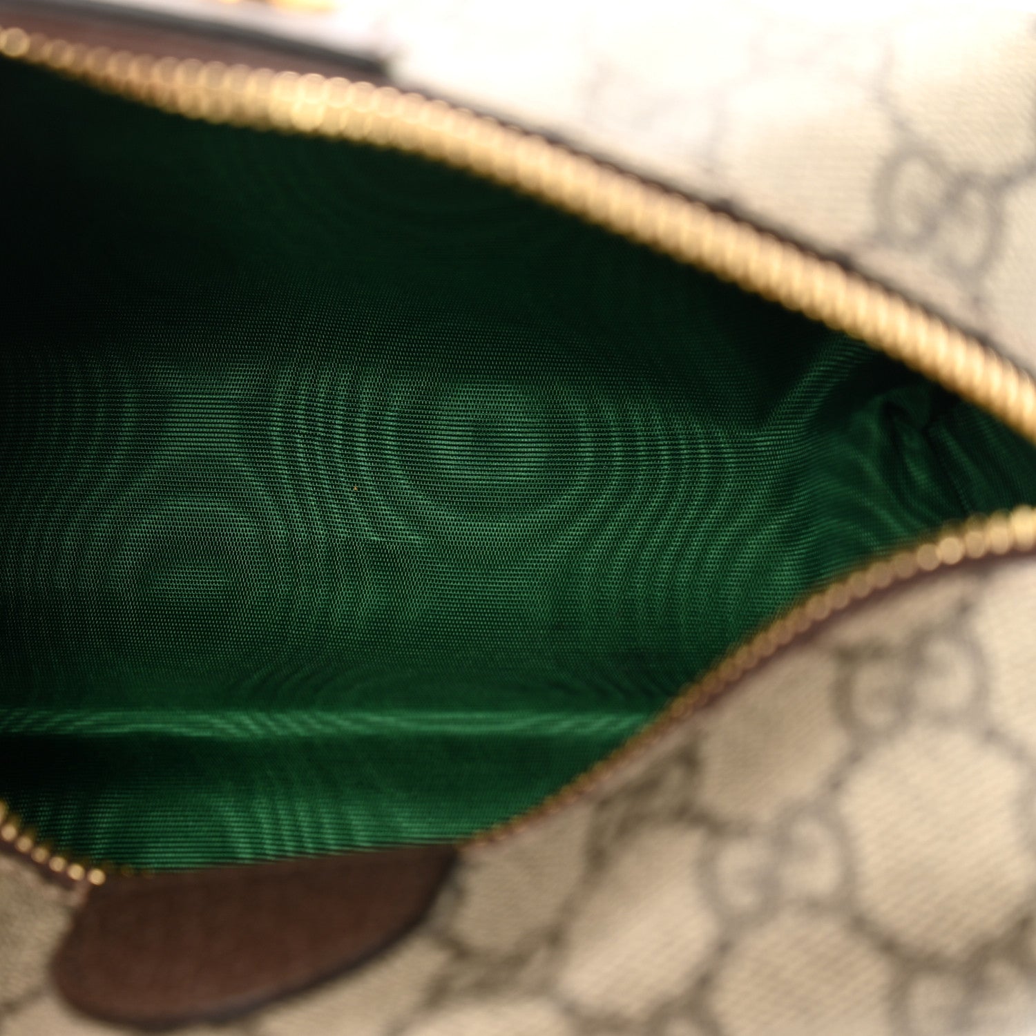 Gucci Soft GG Supreme Monogram Calfskin Medium Ophidia Cosmetic Case Beige Ebony New Acero 5 of 9