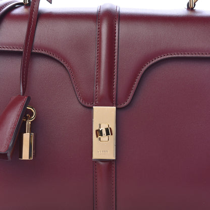 Celine Satinated Calfskin Small 16 Top Handle Bag Light Burgundy 12 of 12