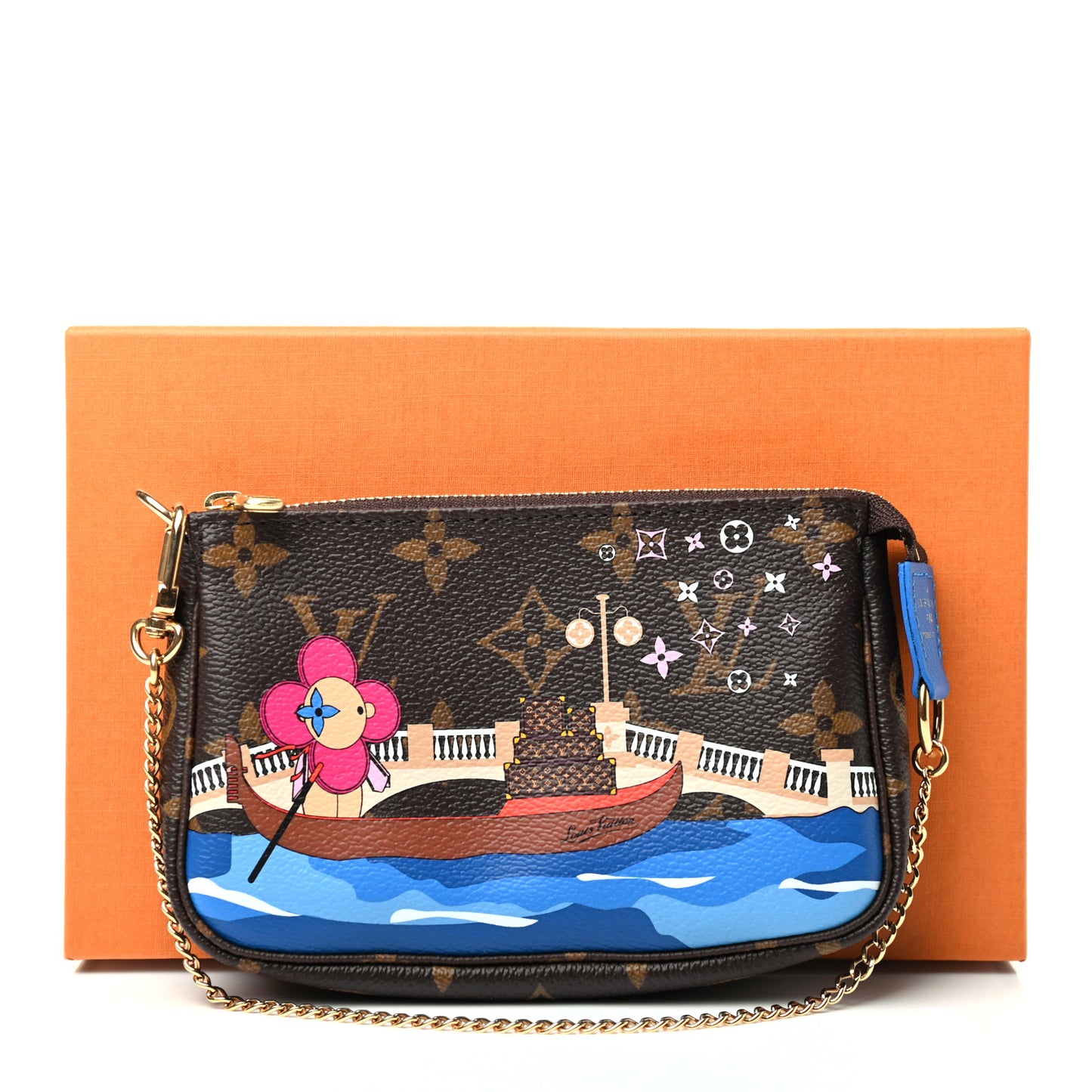 Monogram 2019 Christmas Animation Mini Venice Pochette Accessories Blue