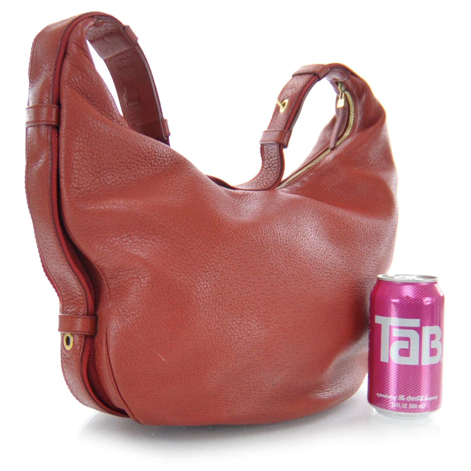 FASHIONPHILE SALVATOREFERRAGAMOLeatherGanciniHoboRed 3 of 7