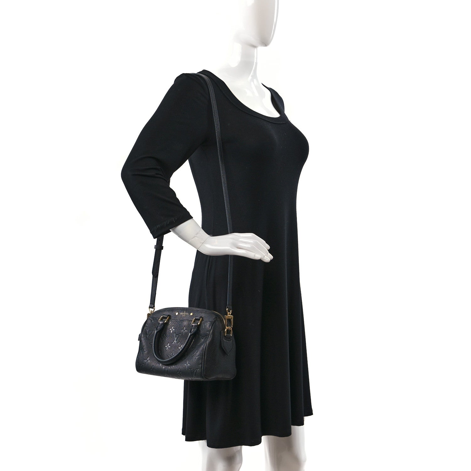 Louis Vuitton Empreinte Speedy Bandouliere 20 NM Black 2 of 8