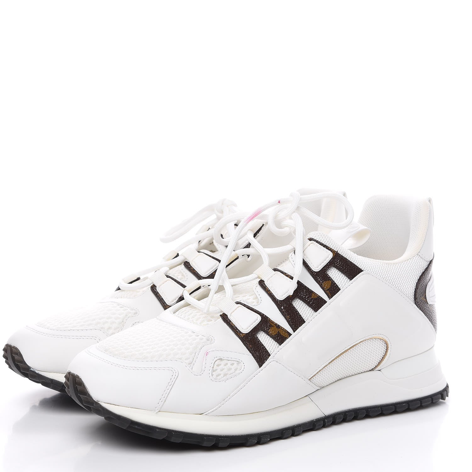 Louis Vuitton Calfskin Monogram Run Away Sneakers 39 White 3 of 11