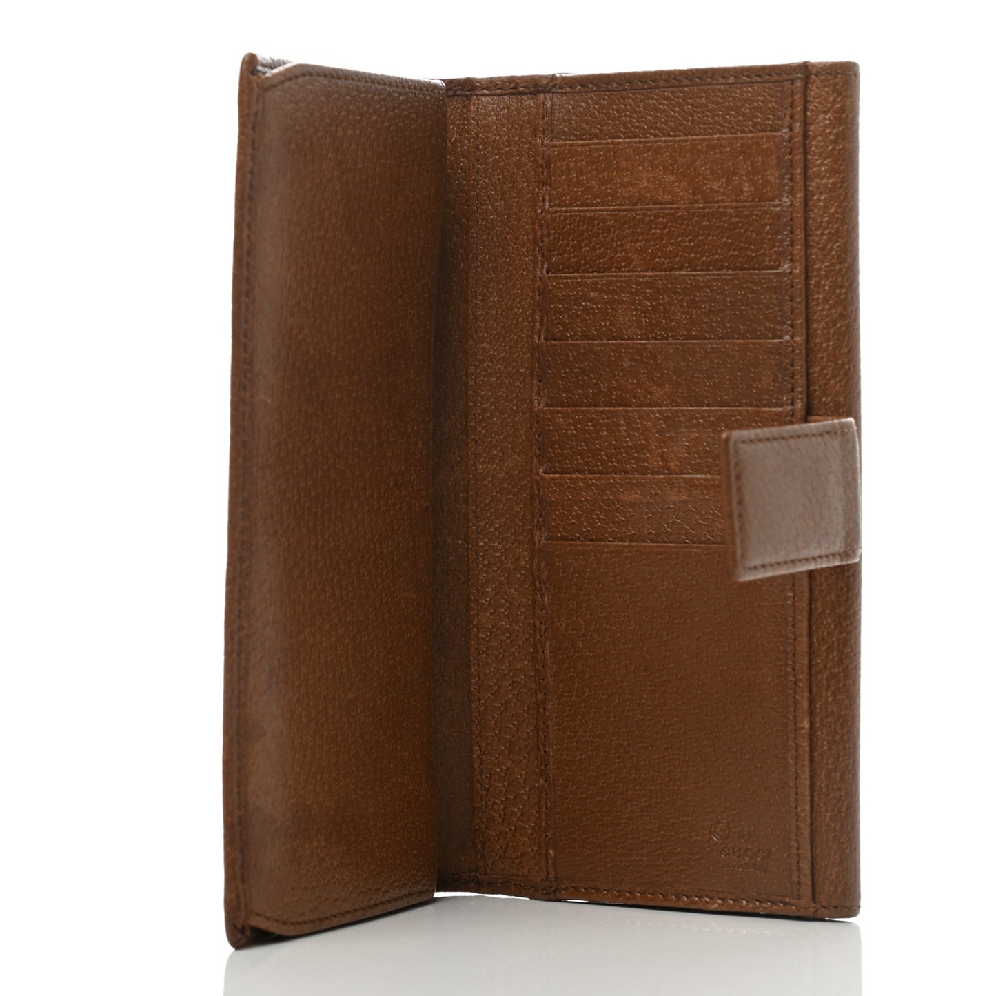 Calfskin Studded Soho Continental Wallet Brown