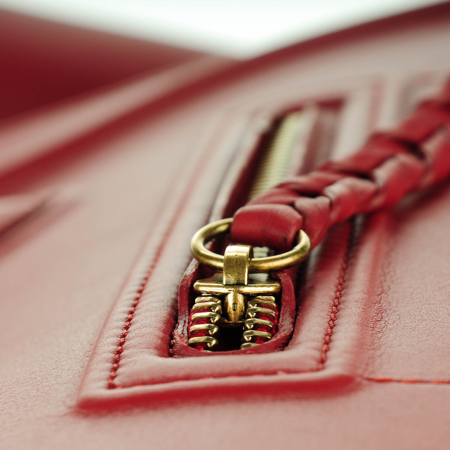 Celine Supple Calfskin Medium Phantom Luggage Red 8 of 8