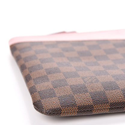Louis Vuitton Damier Ebene Daily Pouch Rose Poudre 9 of 10