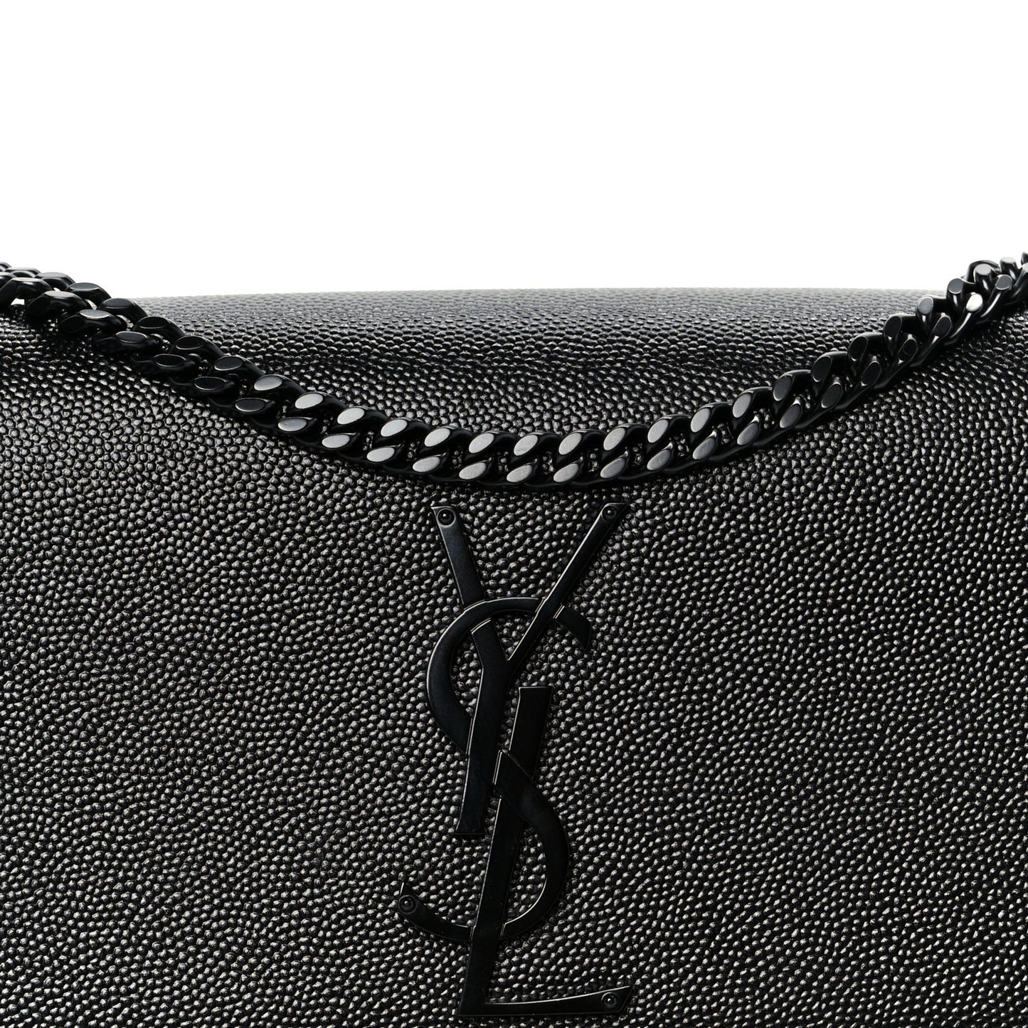 Grain De Poudre Small Monogram Monochrome Kate Satchel Black