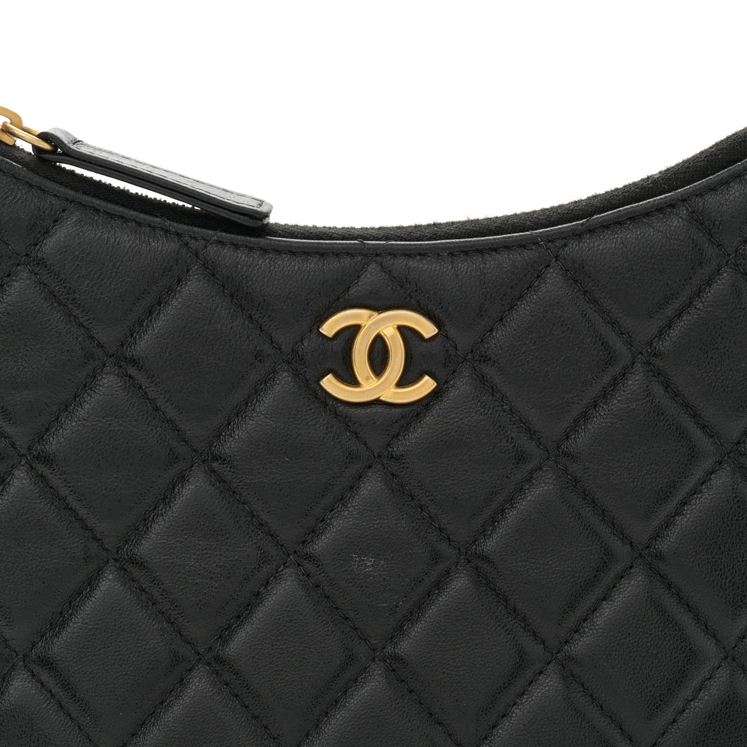 Chanel Shiny Crumpled Lambskin Quilted Trendy Chain Around Hobo Black 8 of 11