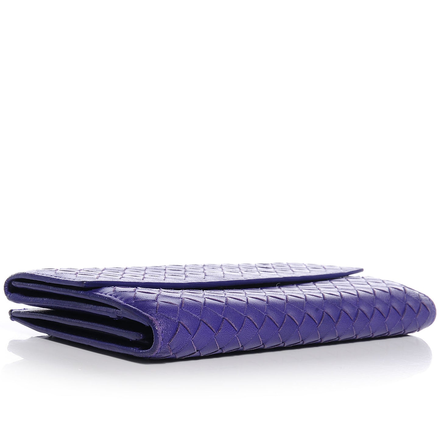 Nappa Intrecciato Continental Wallet Anemone