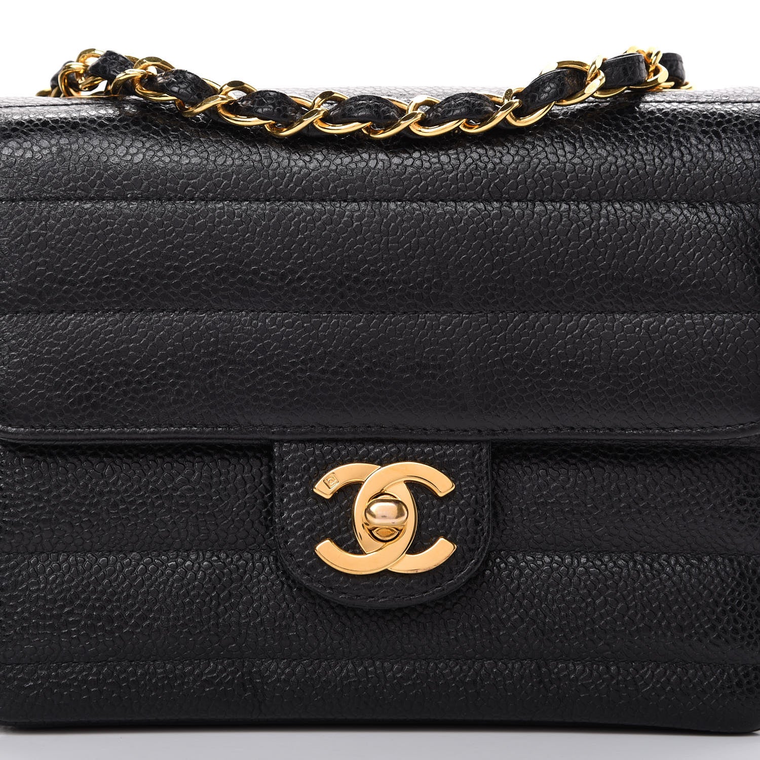 Chanel Caviar Horizontal Quilted Mini Square Flap Black 8 of 15
