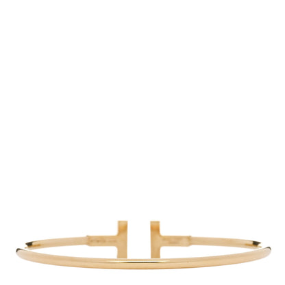 Tiffany 18K Yellow Gold Diamond Turquoise T Wire Bracelet 2 of 4