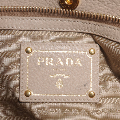 Prada Vitello Daino Tote Sabbia 6 of 8