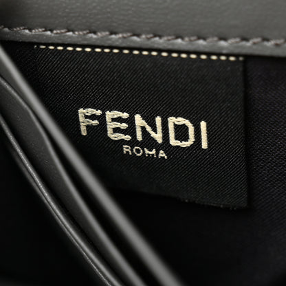 Fendi Nappa FF Embossed Continental Wallet On Chain Anthracite 7 of 9