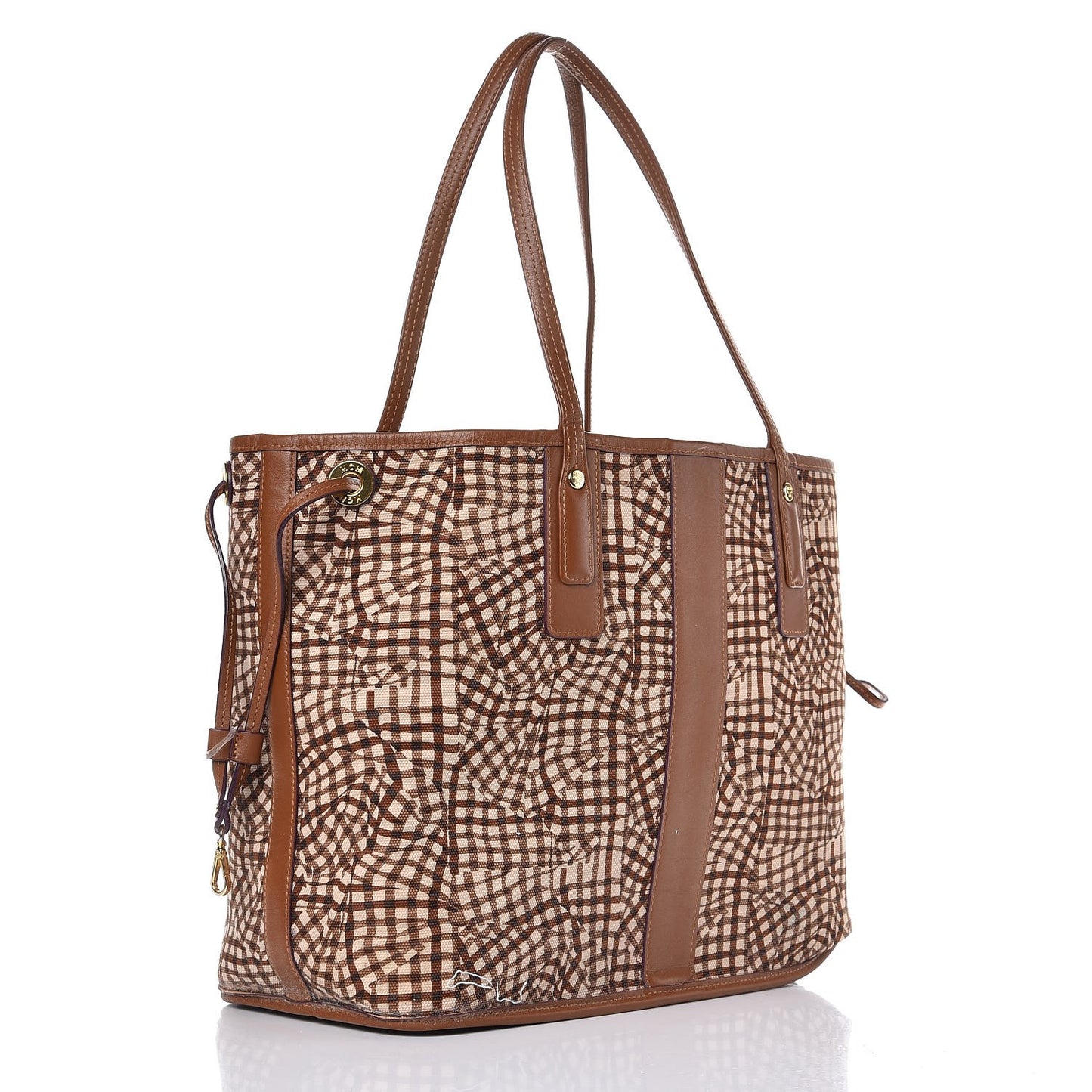 Visetos Medium Liz Reversible Shopper Tote Cognac