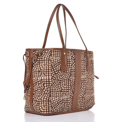 MCM Visetos Medium Liz Reversible Shopper Tote Cognac 7 of 22