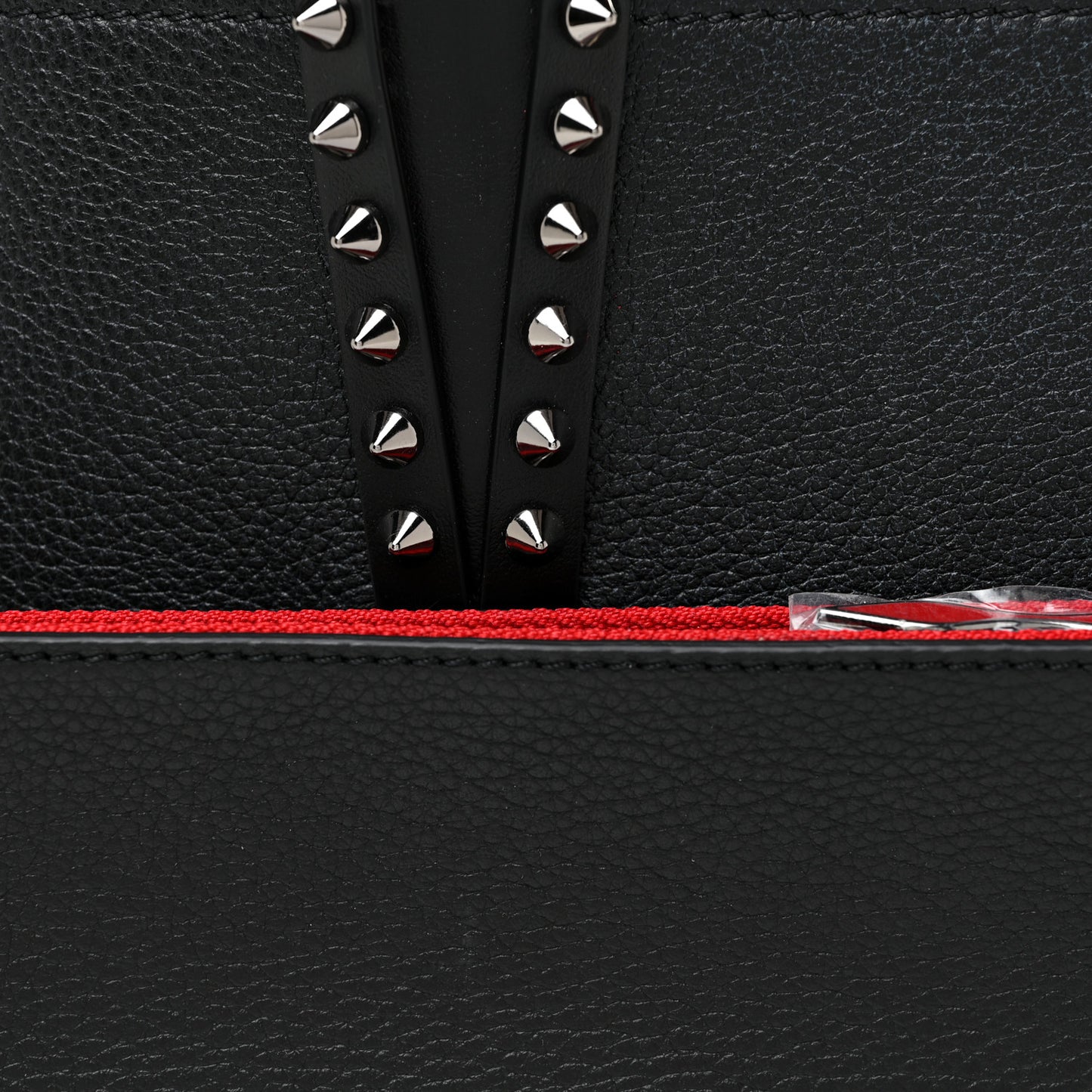 Calfskin Spikes Small East West Cabata Tote Black