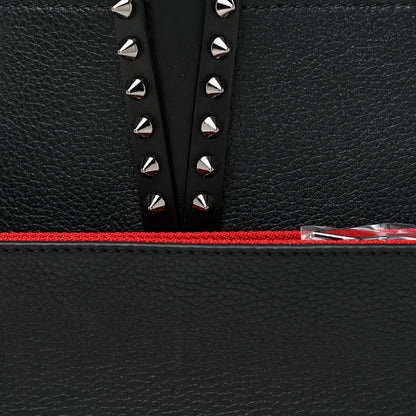 Christian Louboutin Calfskin Spikes Small East West Cabata Tote Black 9 of 13