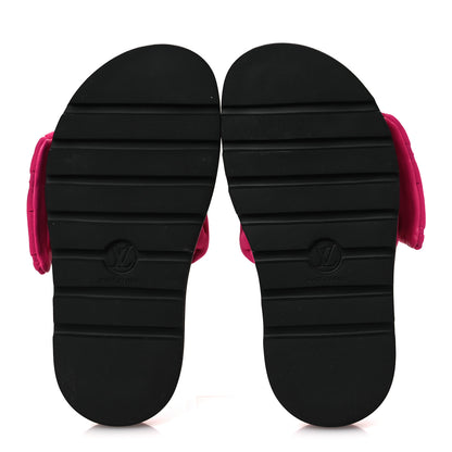 Louis Vuitton Technical Fabric Embossed Monogram Pool Pillow Comfort Mules 37 Fuchsia 7 of 12