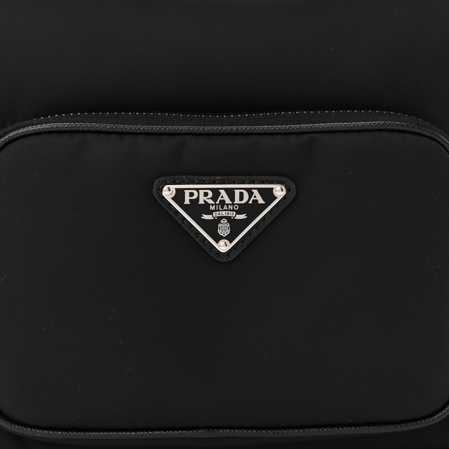 Prada Tessuto Nylon Saffiano Re-Edition 2005 Shoulder Bag Black 8 of 10