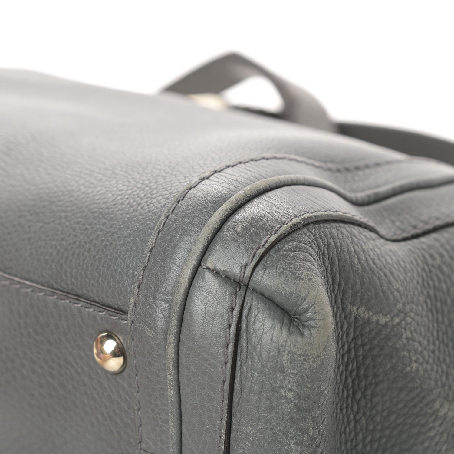 Gucci Pebbled Calfskin Small Bella Top Handle Bag Gray 11 of 18