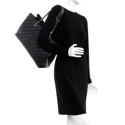 Chanel Caviar Quilted XL Grand Shopping Tote GST Black 2 of 10