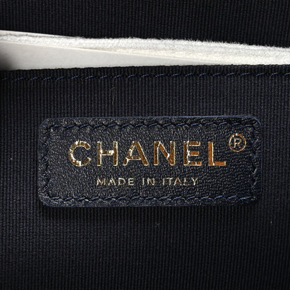 Chanel Jersey Quilted XL Jumbo Flap Navy 6 of 9