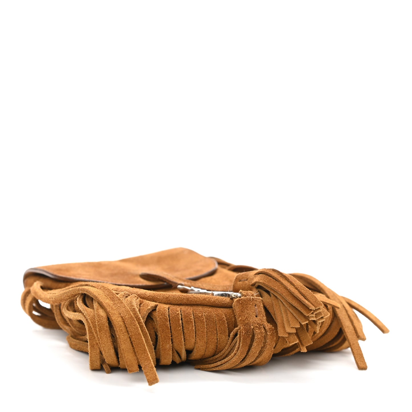 Suede Fringe Toy Monogram Anita Crossbody Bag Light Ocre