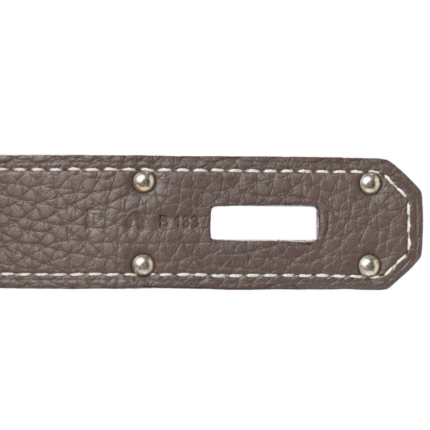 Hermes Taurillon Clemence Jypsiere 37 Etoupe 8 of 8