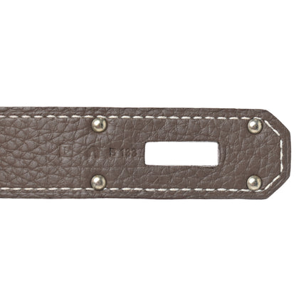 Hermes Taurillon Clemence Jypsiere 37 Etoupe 8 of 8