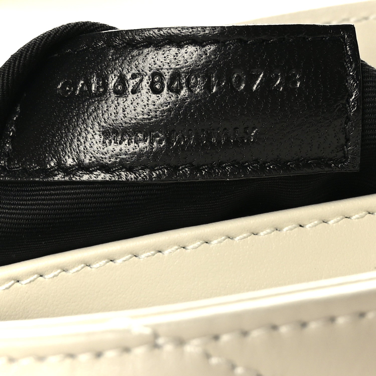 Saint Laurent Calfskin Y Quilted Monogram Toy Loulou Crossbody Bag Blanc Vintage 7 of 10