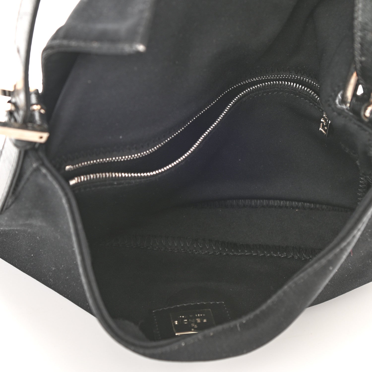 Fendi Nylon Baguette Bag Black 5 of 8