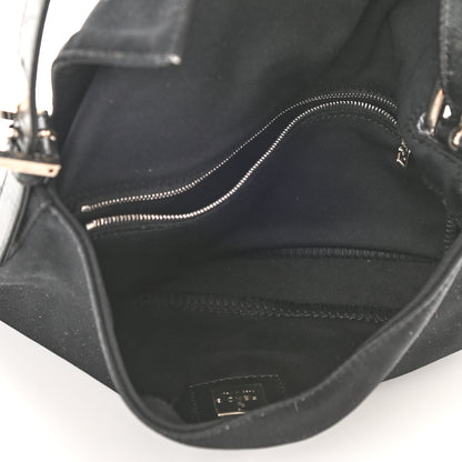 Fendi Nylon Baguette Bag Black 5 of 8