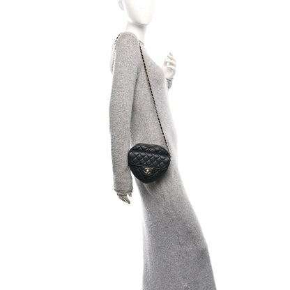 Chanel Lambskin Quilted CC In Love Heart Bag Black 3 of 10