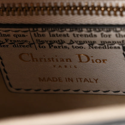 Christian Dior Calfskin Newspaper Printed Saddle Bag With Strap Black White 6 of 11