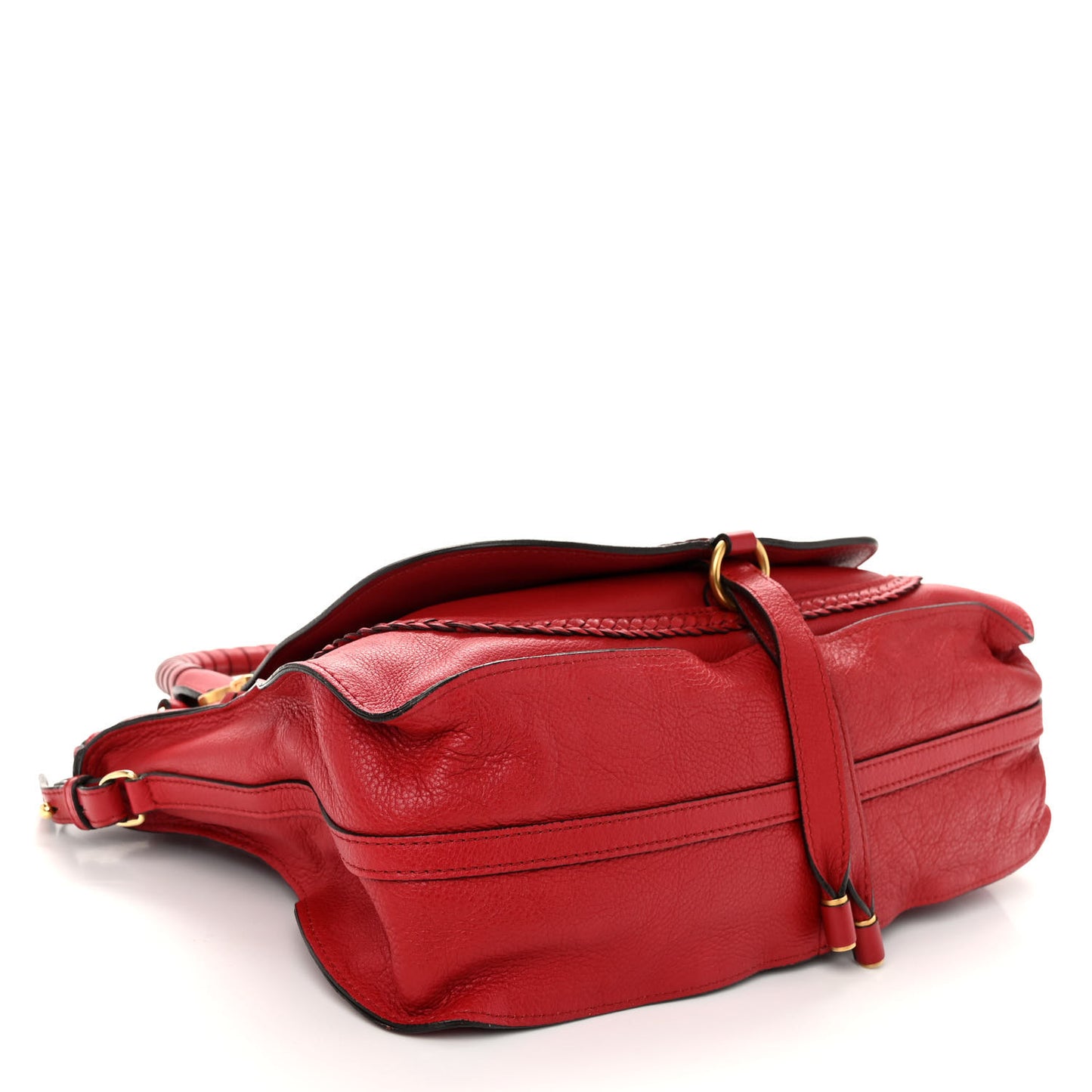 Calfskin Medium Marcie Satchel Red