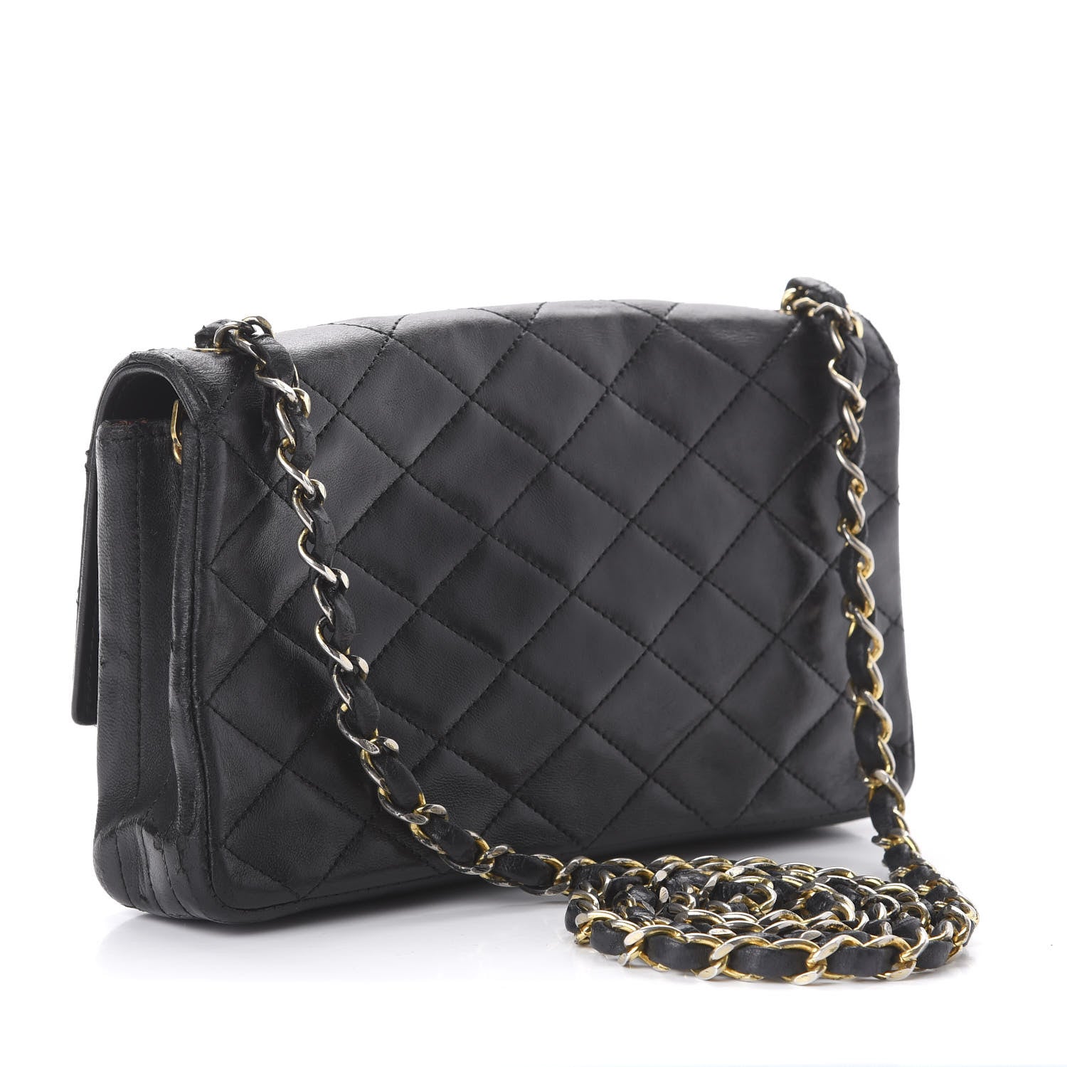 Chanel Lambskin Quilted Small Single Flap Black 3 of 12