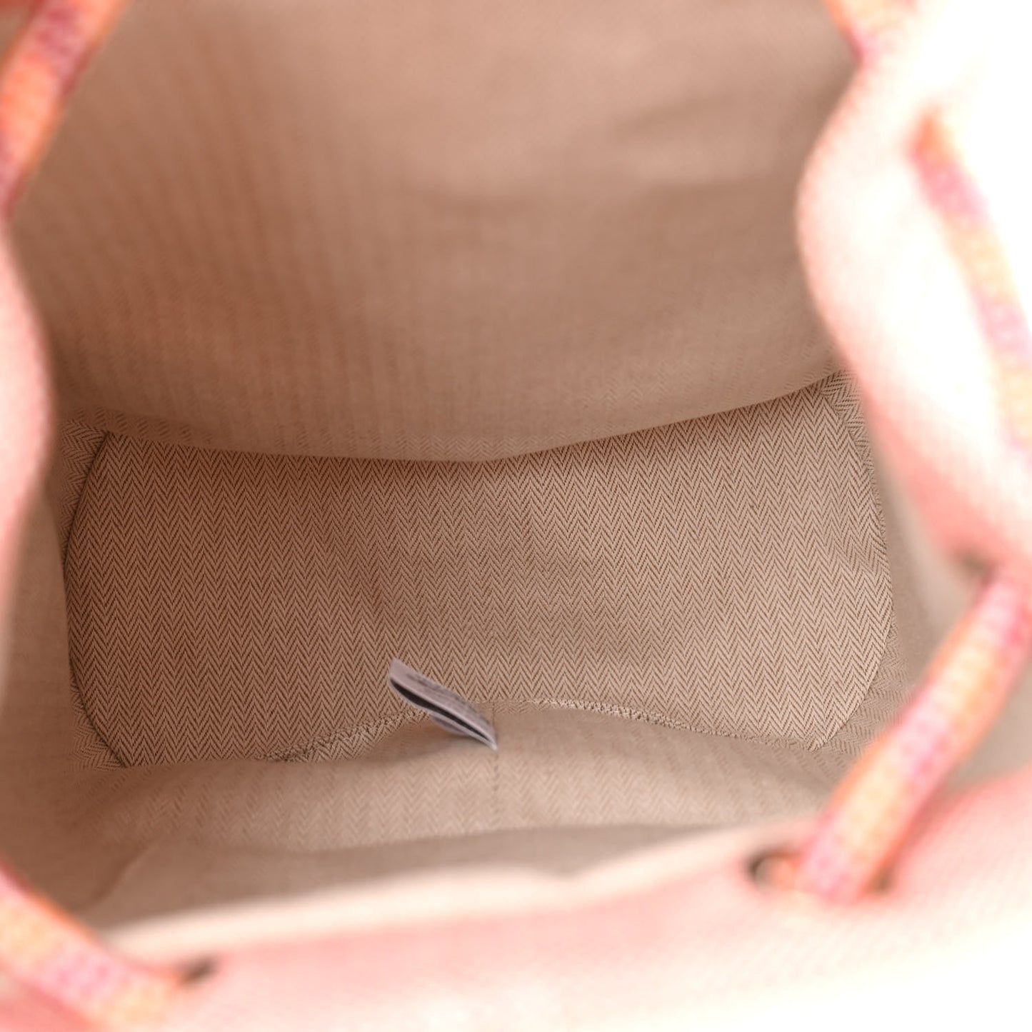 H Canvas Embroidered Les Cabanes Backpack Orange Feu