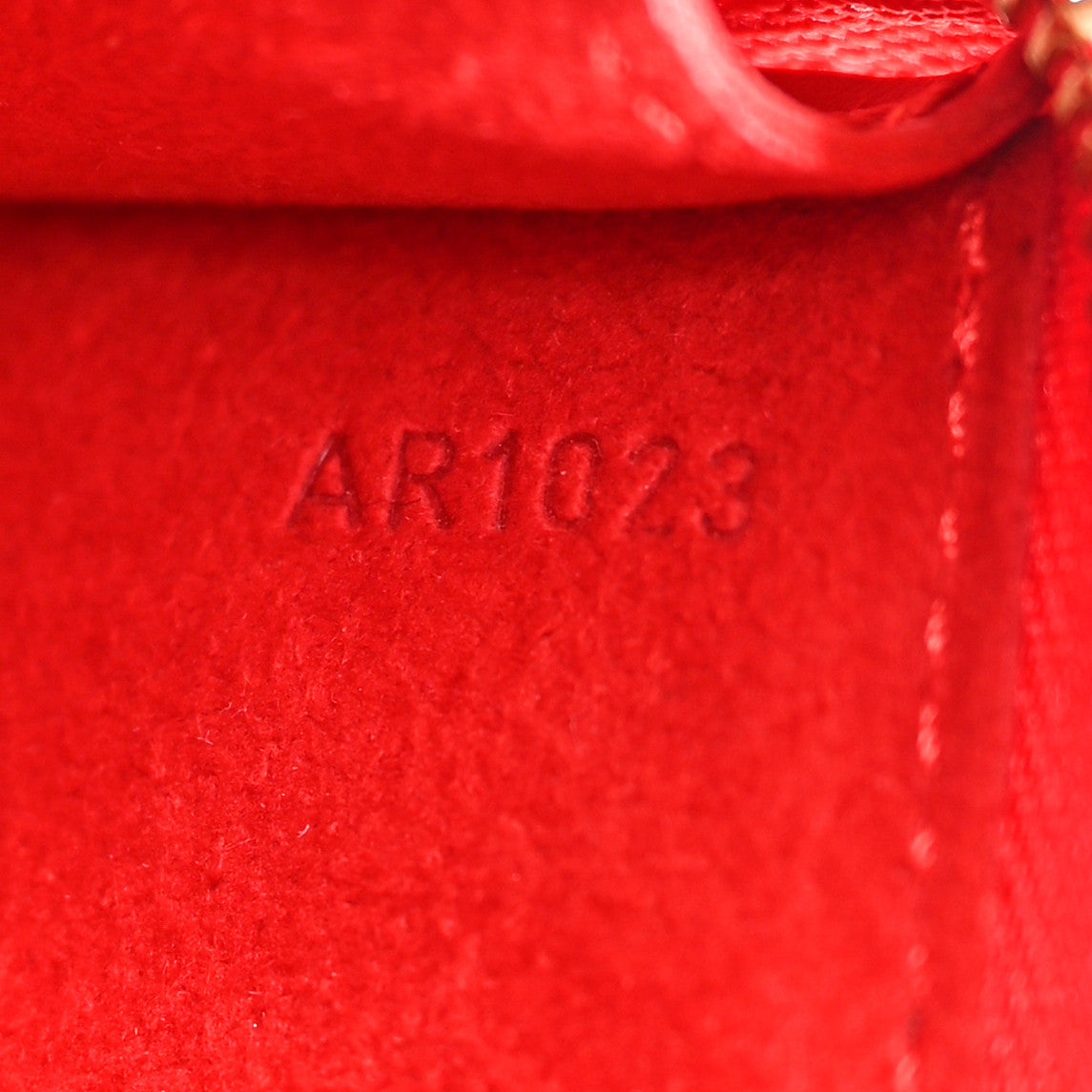 Louis Vuitton Epi Pochette Accessories 21 Castillan Red 6 of 10
