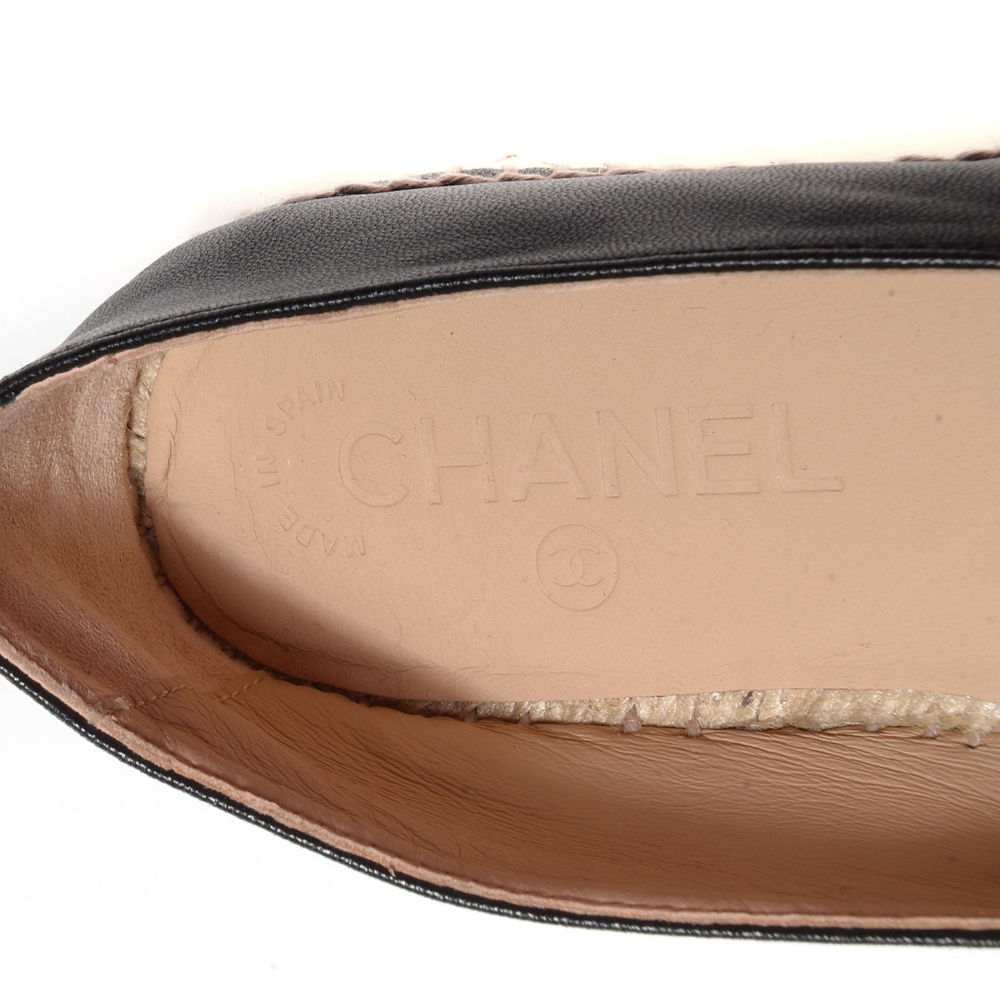 Lambskin CC Espadrilles 36 Black