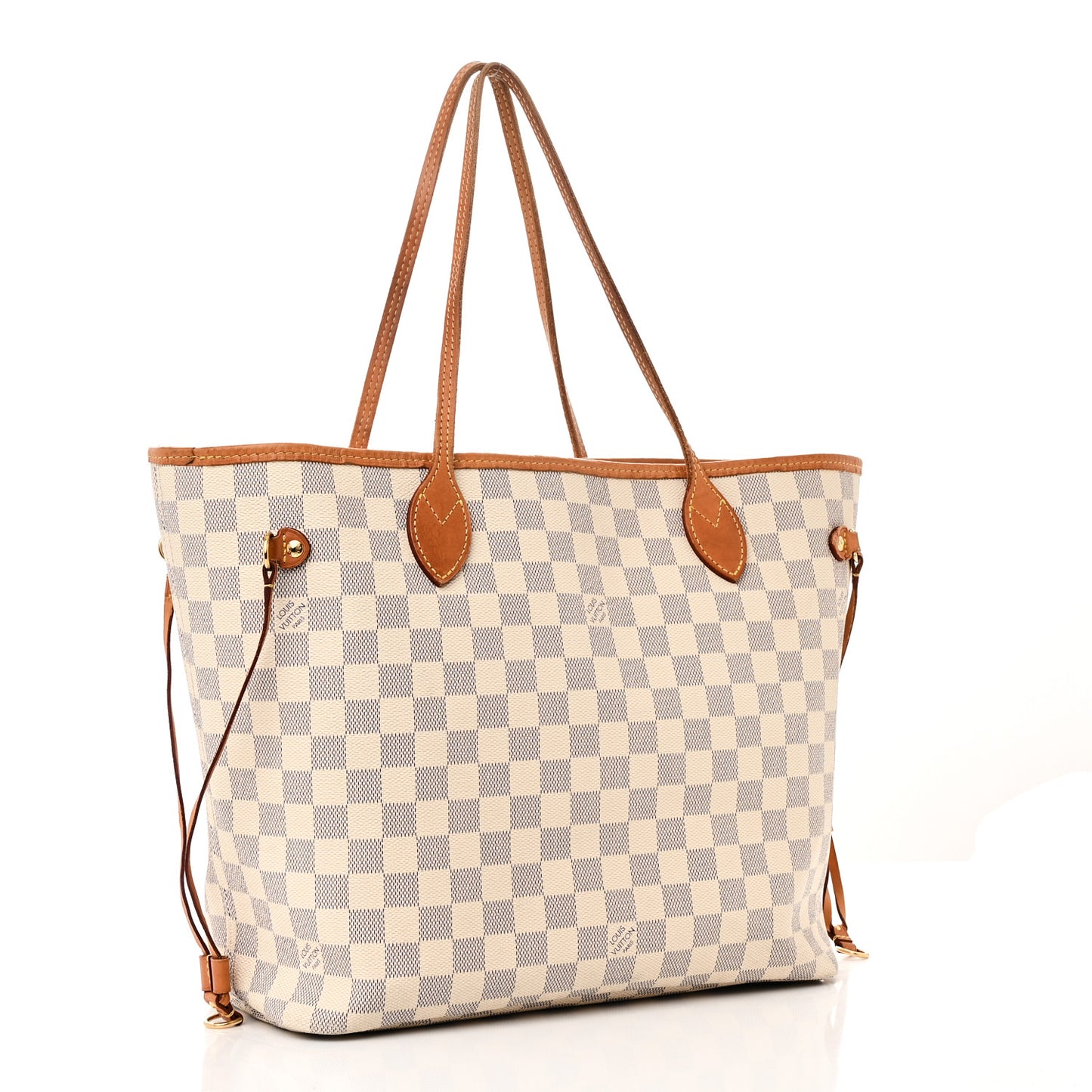 Damier Azur Neo Neverfull MM Rose Ballerine