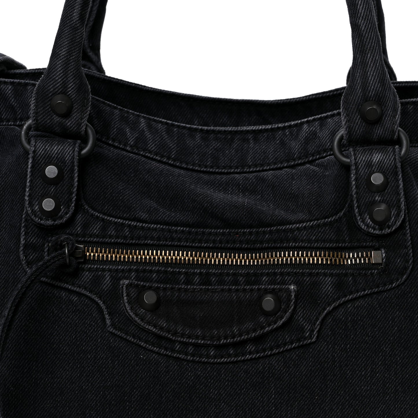 Washed Denim Classic Hardware Medium Le City Black