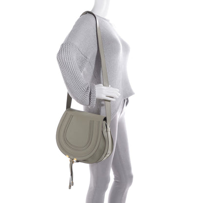 Chloe Grained Calfskin Medium Marcie Saddle Bag Baobab Green 2 of 7
