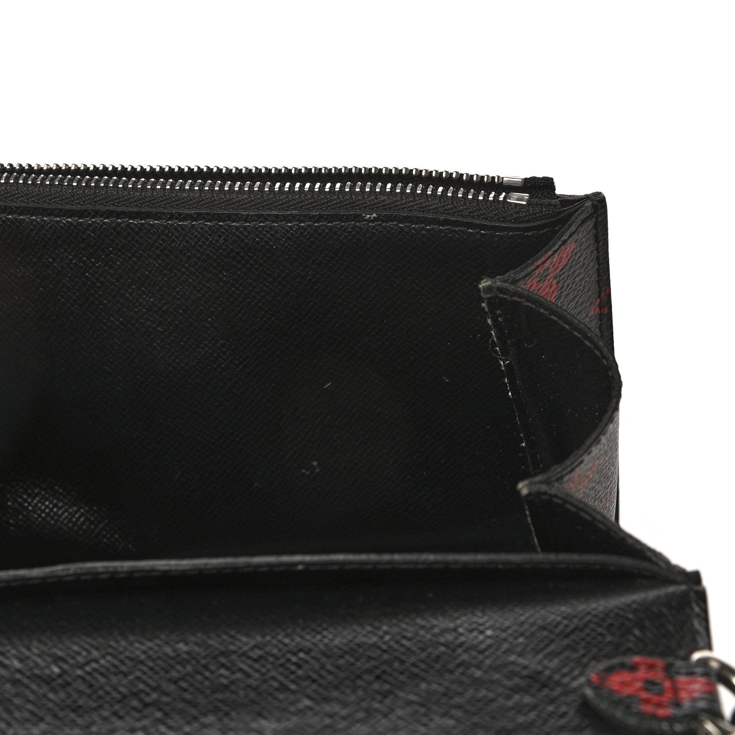 Louis Vuitton Monogram Palm Twist Chain Wallet Black White 11 of 12