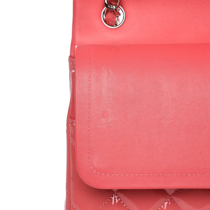 Chanel Patent Quilted Jumbo Double Flap Pink 7 of 10
