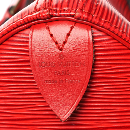 Louis Vuitton Epi Speedy 25 Castillan Red 7 of 11