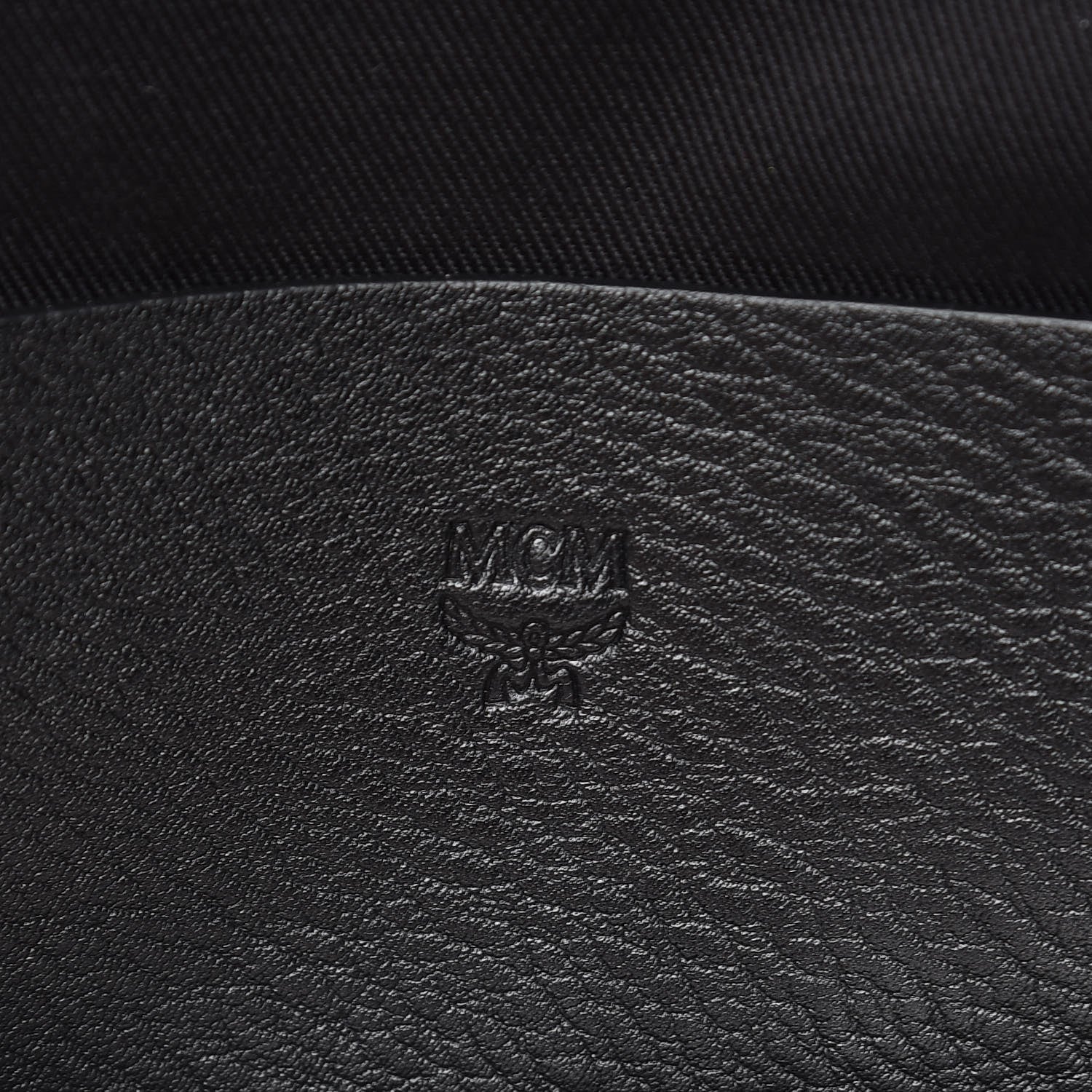 MCM Calfskin Ottomar Monogram Duke Backpack Black 6 of 9