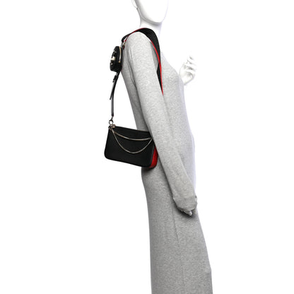 Christian Louboutin Toile Monogram Loubila Chain Hybrid Crossbody Black Black 2 of 10